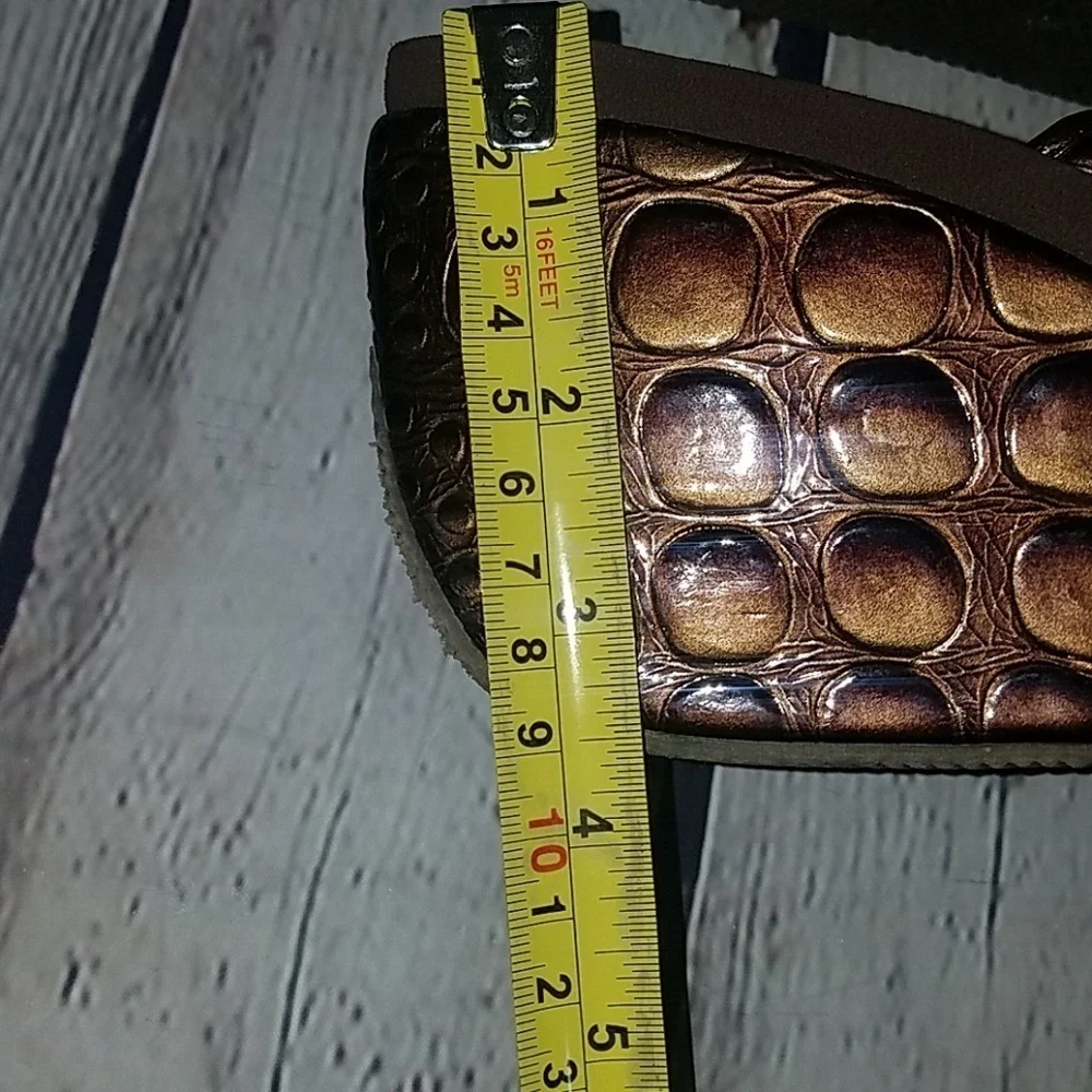 CORKYS brown wedge sandals, sz 9